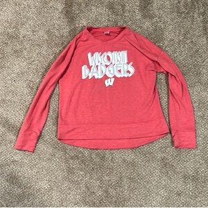 Red Women’s Wisconsin Badgers Long Sleeve Shirt
